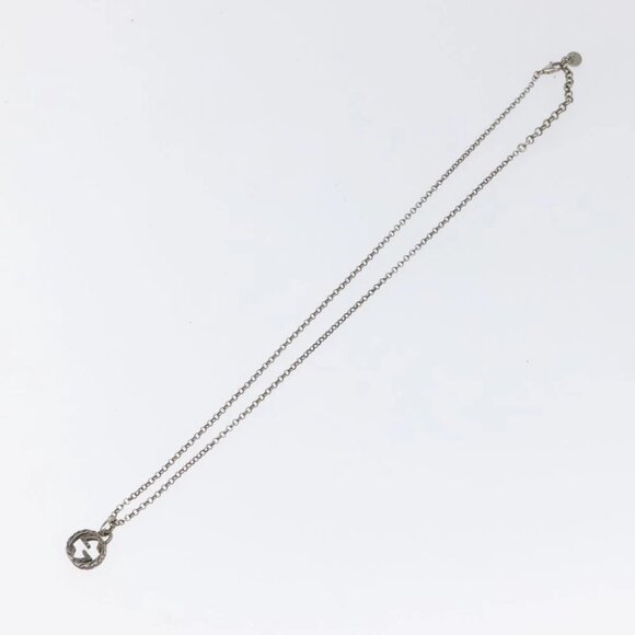 GUCCI Necklace metal Silver Auth 121186 - Picture 1 of 14